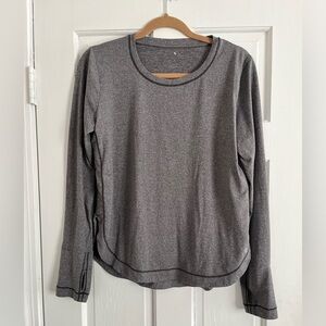 Grey soft athletic long sleeve